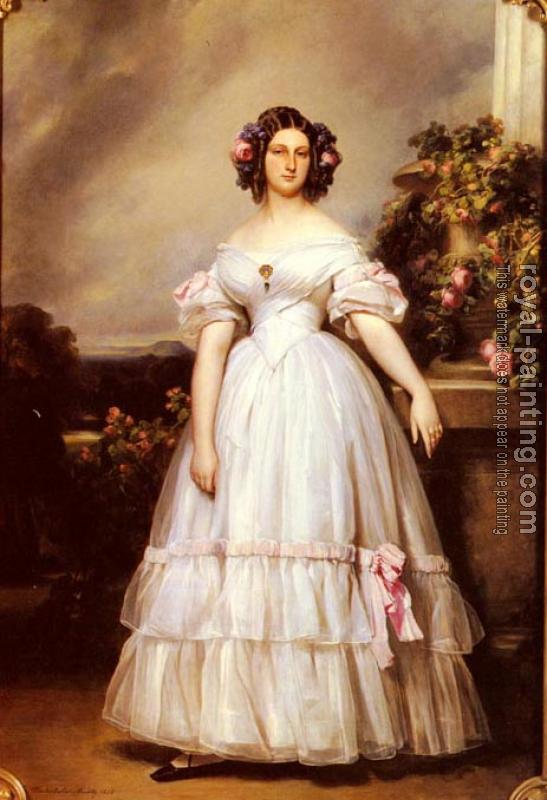 Franz Xavier Winterhalter : A Full-Length Portrait of H.R.H Princess Marie